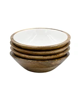 Jeanne Fitz Wood Plus Collection Small Bowls, Set of 4