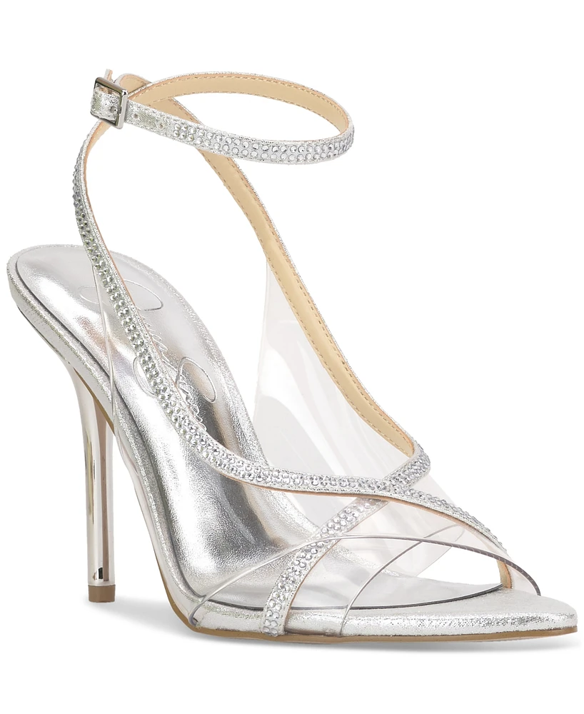 Jessica Simpson Women's Novina Embellished Stiletto Dress Sandals