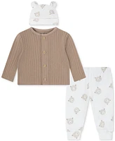 Huggies Baby Boys 3-Pc. Cardigan, Pants & Hat Set