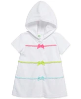 Little Me Baby Girls Pom Hooded Swim Cover-Up