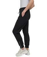 Dkny Sport Women's Zip-Cuff High-Rise Cotton Joggers