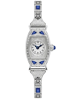 Bulova 150th Anniversary Women's Art Deco Miss America Stainless Steel Expansion Bracelet Watch 18mm
