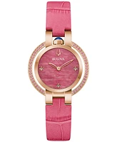 Bulova 150th Anniversary Women's Rubaiyat Leather Strap Watch 31mm