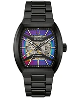 Bulova Men's Maquina Automatic Black Stainless Steel Bracelet Watch 40mm