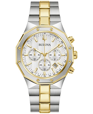 Bulova Men's Prestige Chronograph Two-Tone Stainless Steel Bracelet Watch 40mm