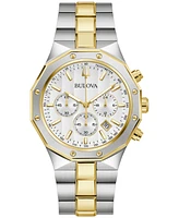 Bulova Men's Prestige Chronograph Two-Tone Stainless Steel Bracelet Watch 40mm