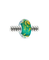Bling Jewelry Murano Glass Charm Bead Red Green Purple Blue Gold Foil European Bracelet