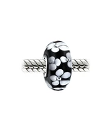 Bling Jewelry Murano Glass Charm Bead with Sterling Silver Core