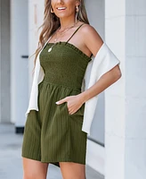 Women's Golden Sands Olive Romper