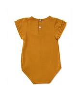 Earth Baby Outfitters Girls 2-Piece Bodysuit and Bloomer Set