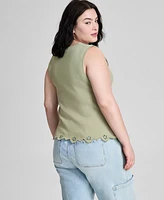 And Now This Trendy Plus Scalloped-Hem Tank Top, Exclusively at Macy's