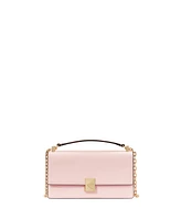 Kate Spade New York Women's Deco Pebbled Mini Flap Chain Crossbody Bag