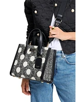 Kate Spade New York Manhattan Dot Tweed Small Tote Bag