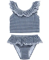 Little Me Baby Girls Gingham-Print 2-Piece Swimsuit