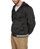 Champion Men's Jersey Hood Varsity Bomber Jacket