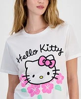 Grayson Threads, The Label Juniors' Hello Kitty Hibiscus Graphic T-Shirt