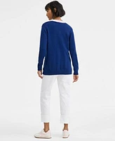 On 34th Womens Tipped Cardigan Tank Straight Leg Jeans Exclusively At Macys