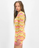 Miken Juniors' Chevron Dress Swim Cover-Up, Exclusively at Macy's