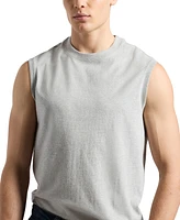 Men's Sleeveless Crew Neck Relaxed Tank Top