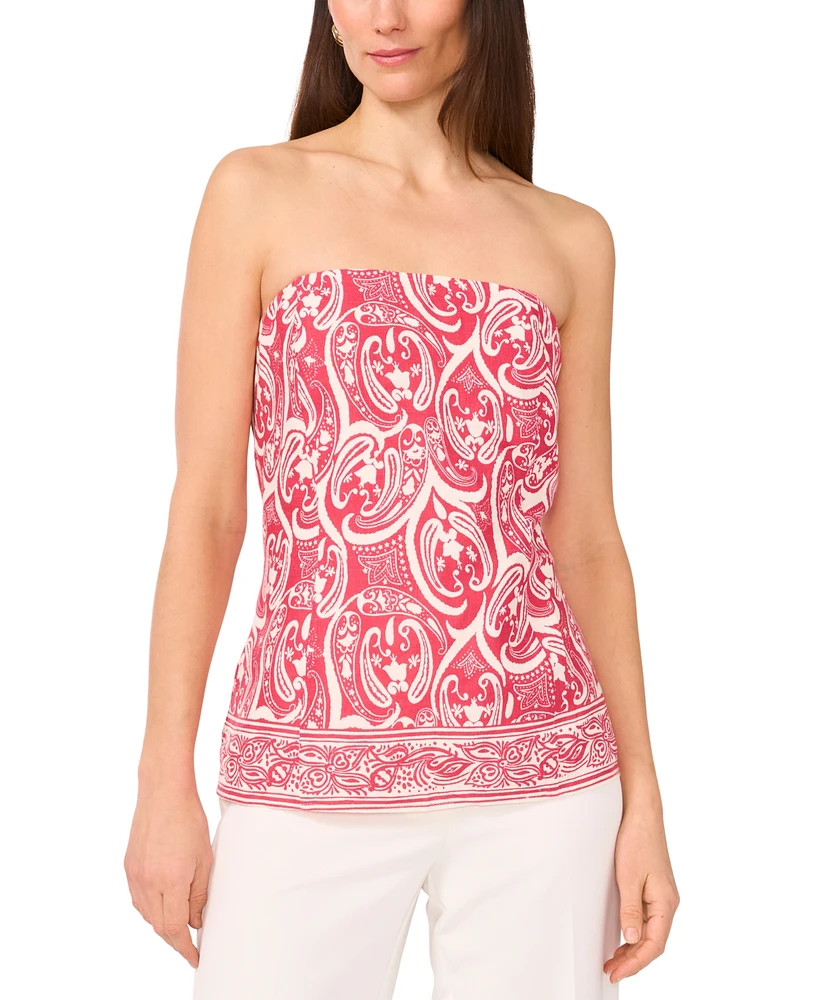 1.state Women's Printed Strapless Tube Top