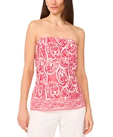 1.state Women's Printed Strapless Tube Top