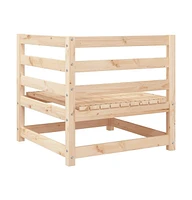 Patio Sofa Corner 27.6"x27.6"x26.4" Solid Wood Pine