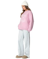 Edikted Womens Apres Ski Oversized Sweater