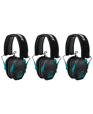 Walker's Razor Slim Electronic Shooting Muffs 3-Pack (Teal)