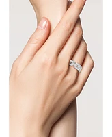 Rachel Zoe Sterling Silver Bold Link Band Ring