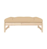 Patio Footstool 47.2"x31.5" Solid Wood Pine