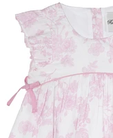 Rare Editions Baby Girls Toile Printed Dress