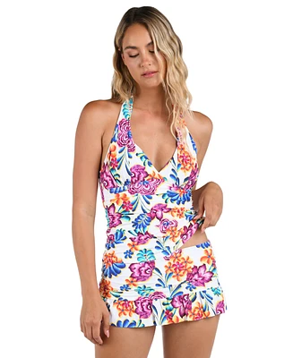 La Blanca Women's Paradiso Halter Goddess Tankini Top
