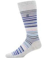 Perry Ellis Portfolio Men's Striped Crew Socks