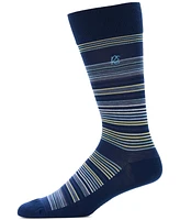 Perry Ellis Portfolio Men's Striped Crew Socks