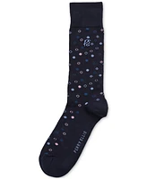 Perry Ellis Portfolio Men's Polka Dot Crew Socks