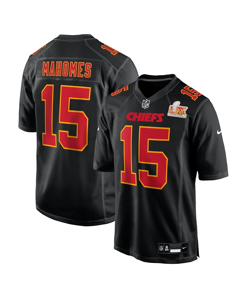 Nike Men's Patrick Mahomes Kansas City Chiefs Super Bowl Lix Patch Fashion Game Jersey