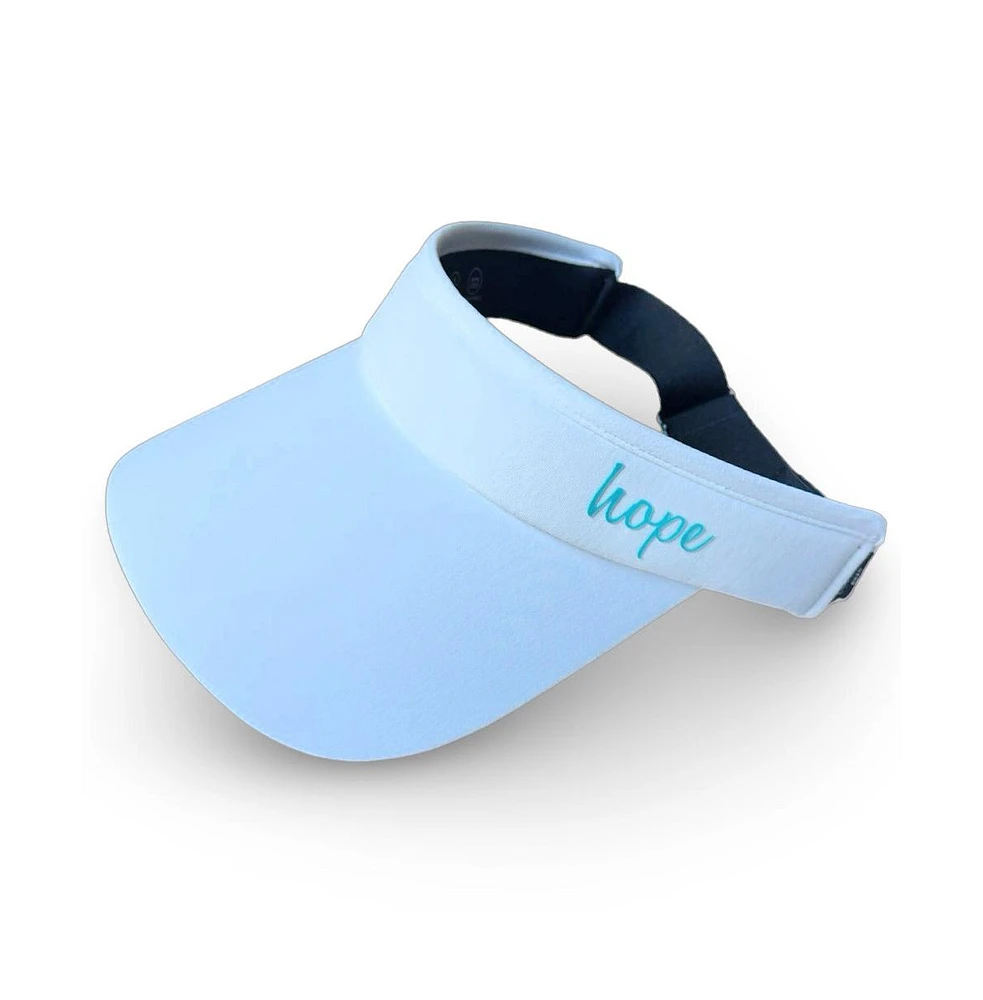 Women's Adjustable Band Sport Visor - White