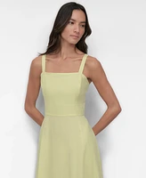 Dkny Women's Sleeveless Paneled Asymmetric Dress