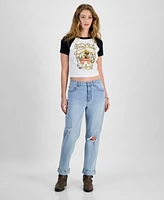 Disney Juniors' Western Mickey Raglan-Sleeve T-Shirt