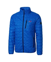 Cutter Buck Men's Royal Buffalo Bills Rainier PrimaLoft Eco Insulated Full-Zip Puffer Jacket