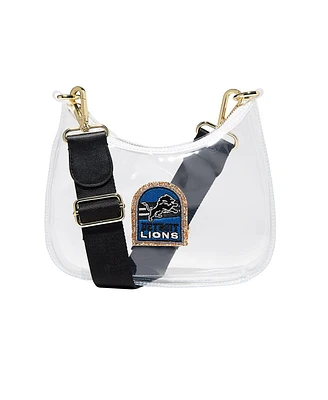 Stoney Clover Lane Detroit Lions Clear Curved Crossbody