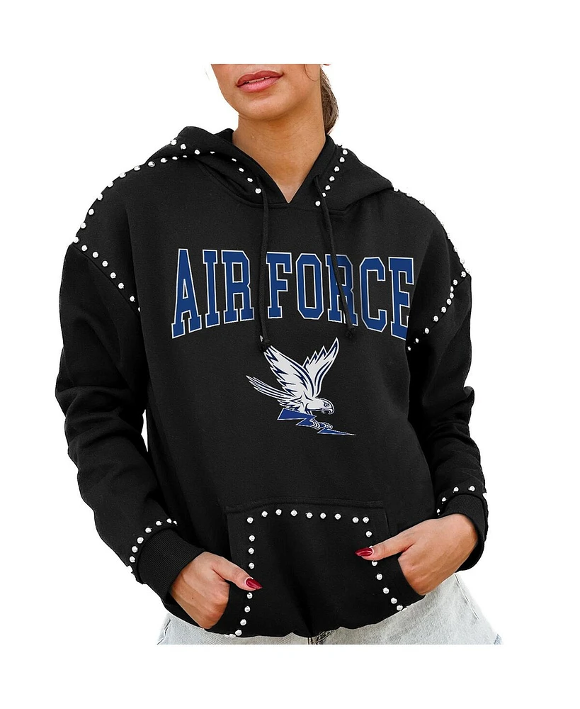 Gameday Couture Women's Black Air Force Falcons Studded Pullover Hoodie