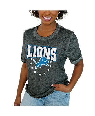 Gameday Couture Women's Charcoal Detroit Lions Can't Catch Me T-Shirt