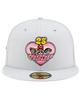 New Era Men's Gray The Powerpuff Girls 25th Anniversary 59FIFTY Fitted Hat