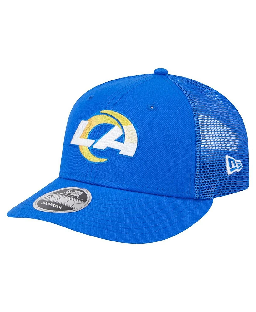 New Era Men's Royal Los Angeles Rams Low Profile 9FIFTY Snapback Hat