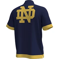 Under Armour Men's Navy Notre Dame Fighting Irish 2024 On-Court Shootaround Quarter-Zip T-Shirt