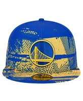 New Era Men's Royal/Gold State Warriors Tip-Off 59FIFTY Fitted Hat