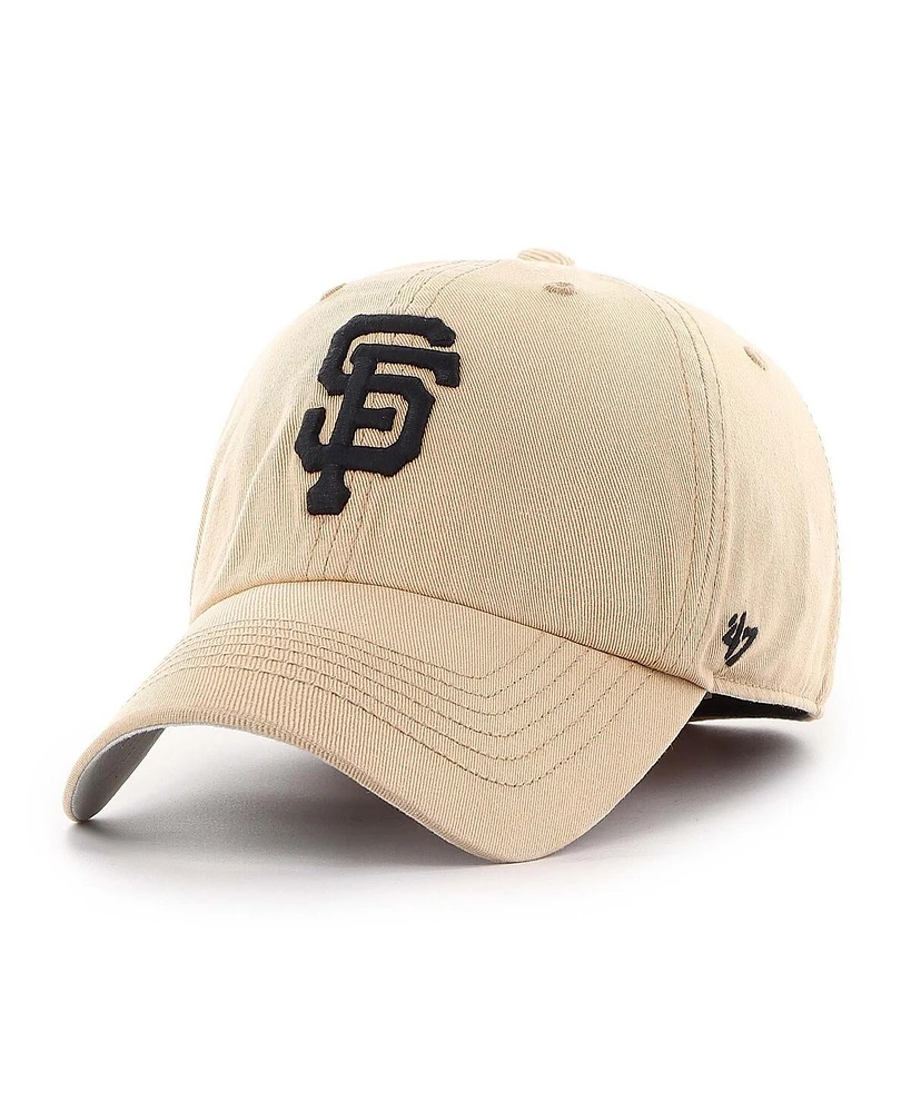 '47 Brand Men's Khaki San Francisco Giants Dusted Franchise Fitted Hat