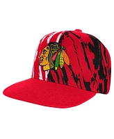 Outerstuff Big Boys and Girls Red Chicago Blackhawks Propel Flat Brim Snapback Hat