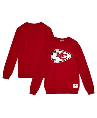 Mitchell & Ness Men's Red Kansas City Chiefs Basic Fleece Pullover Sweatshirt